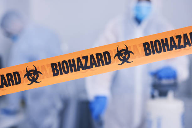 Professional Biohazard Cleanup technician working in Byron, GA